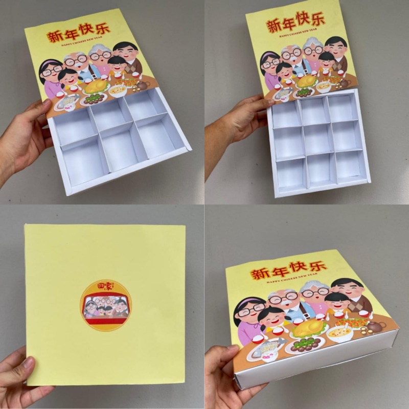 

Dus eggtart sekat 9 family dinner free tag (HARGA TERTERA UNTUK 5 PCS DUS)