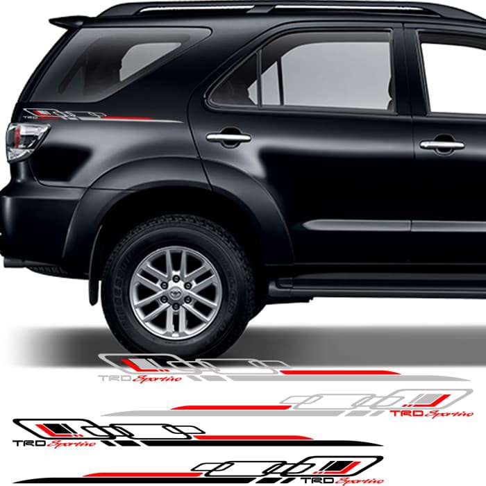 Stiker Mobil Body Samping TRD Sportivo List Belakang Sticker