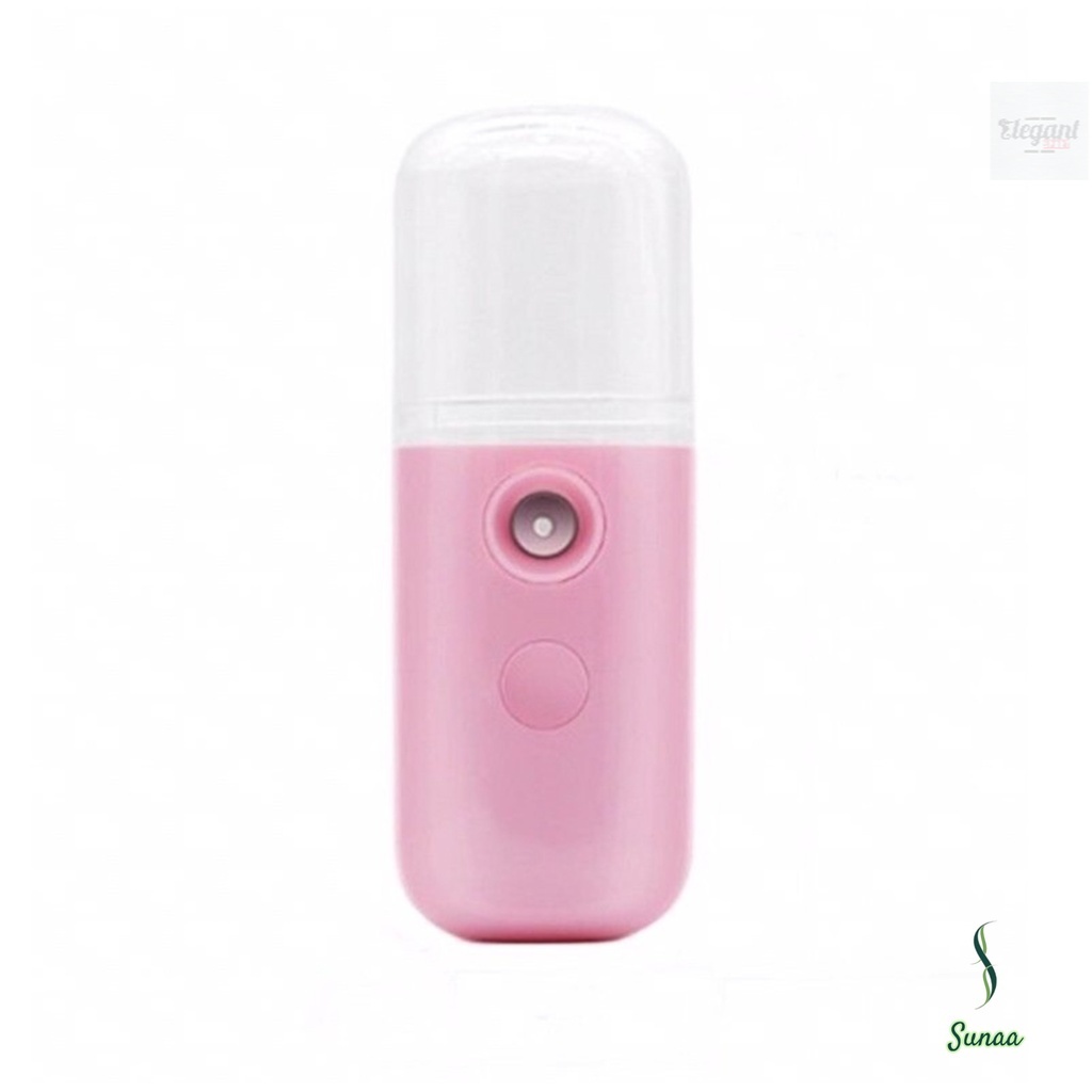 Nano Spray Facial Mist Sprayer USB 30ml Alat Penyemprot Wajah Lembut Warna Pink elegant