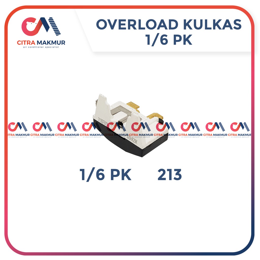 Overload Klixon Kulkas dua pintu 213 Gepeng 2 putih refrigerator bimetal kompresor compressor 1/6 pk