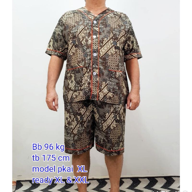 Batik shorts jumbo pajama