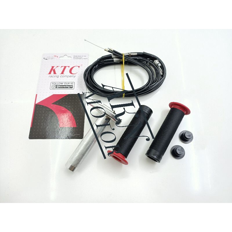 Gas spontan gas pontan barracuda racing dan ktc racing cnc universal plus grip