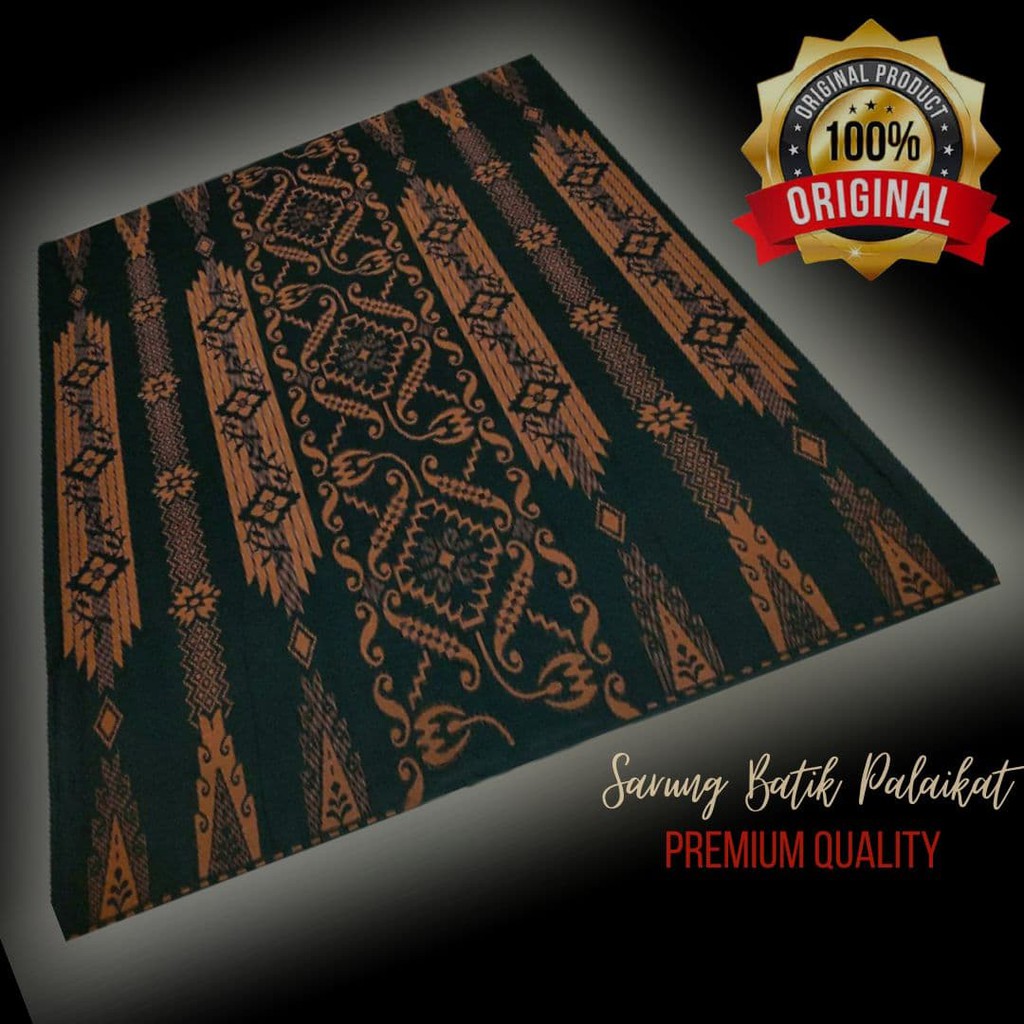 KAIN SARUNG BATIK PRIA DEWASA HITAM