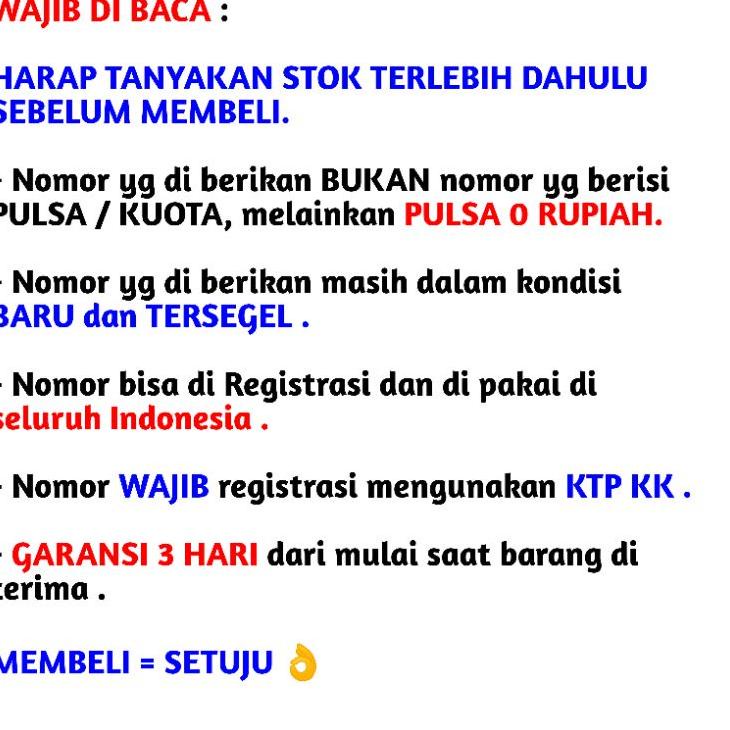 SALE✅Nomer Cantik Telkomsel / Nomor Cantik Telkomsel Simpati Kartu Perdana 1212 / 1515 / 3939 / 9090