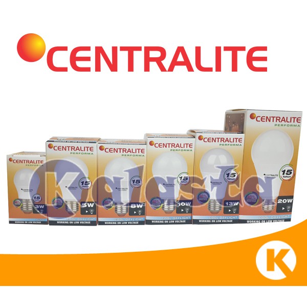 Grosir Lampu Led Bulb Centralite 3w / 5w / 8w / 10w / 13w / 20w