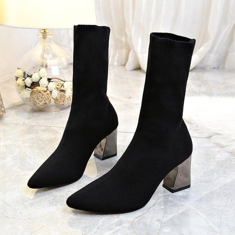 [ Import Design ] Sepatu Boots Heels Wanita Korea Import Premium Quality ID156