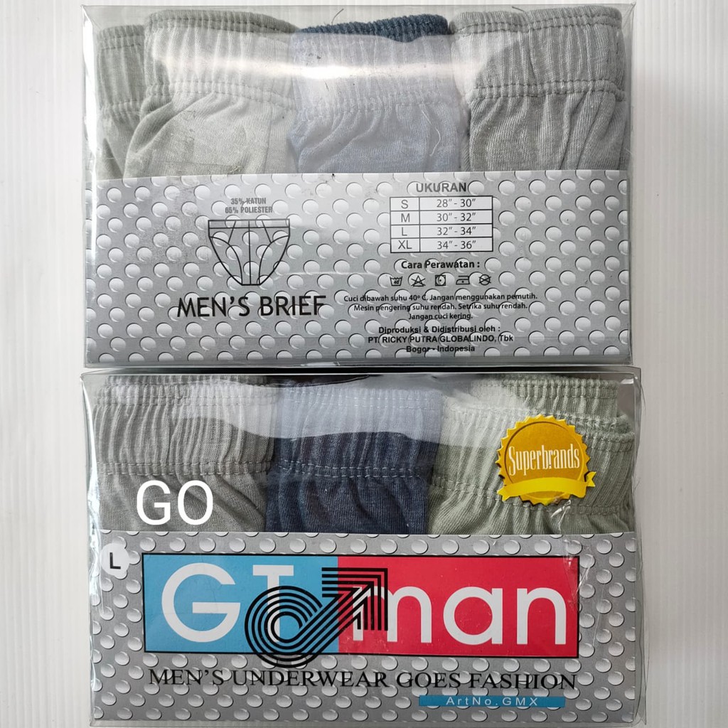 eLgo GT MAN CELANA DALAM PRIA ISI 3 GMY Celana Dalam Pria GTman Original GMX CD GT man Pakaian Dalam