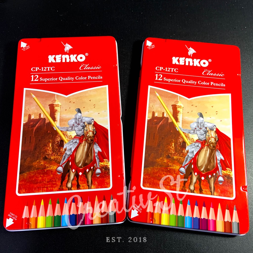 

KENKO Tin Case Pensil 12 Warna Kaleng Color Pencil