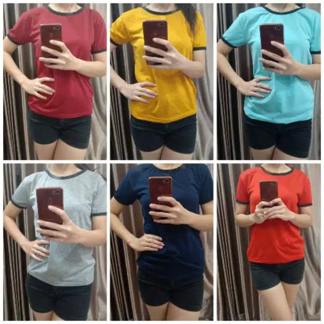 Bess - Kaos RINGER TEE GILITA Murah / Kaos COTTON RINGER TEE GILITA