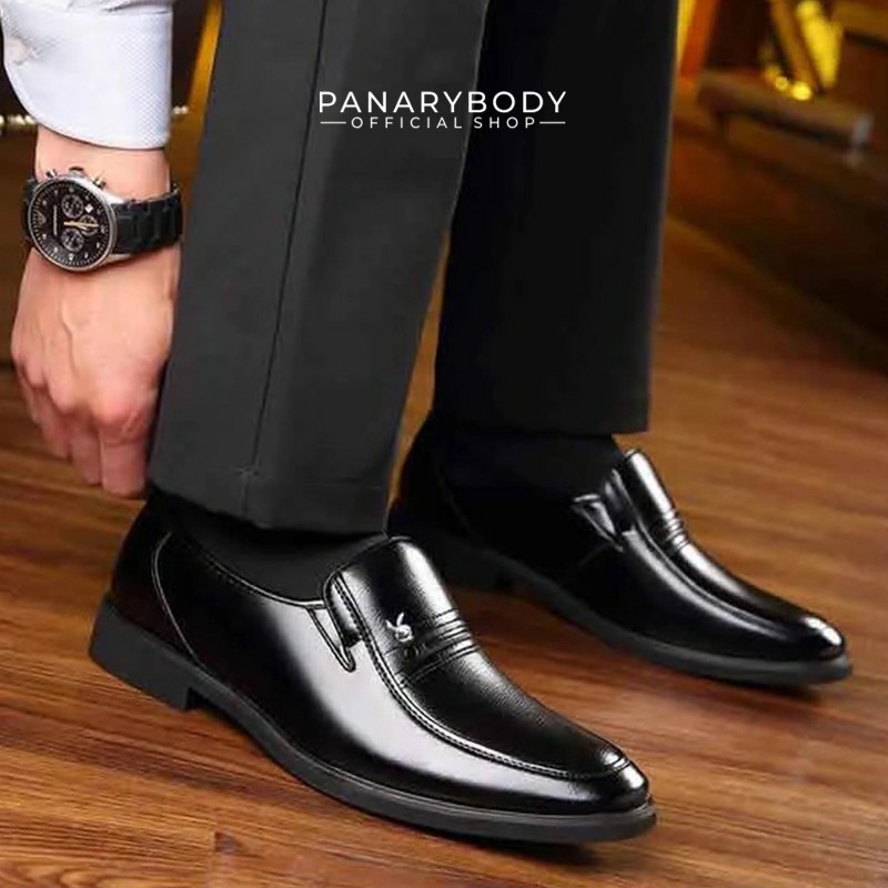 Sepatu Kantor Pria Sepatu Fantopel Resmi Kerja Kantor Pria Sepatu Pantofel Loafer Pria Hitam