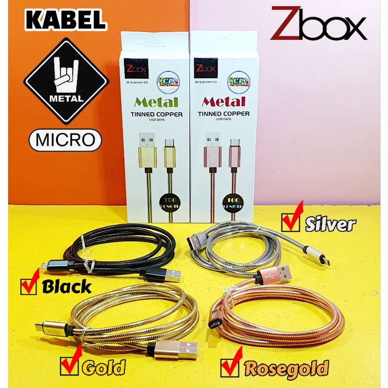 Kabel USB Data Micro Zbox Metal
