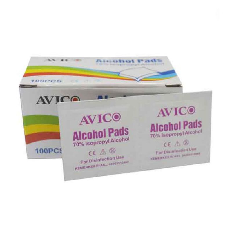 alcohol swab avico / alcohol pads / tissue alcohol / alcohol swab murah