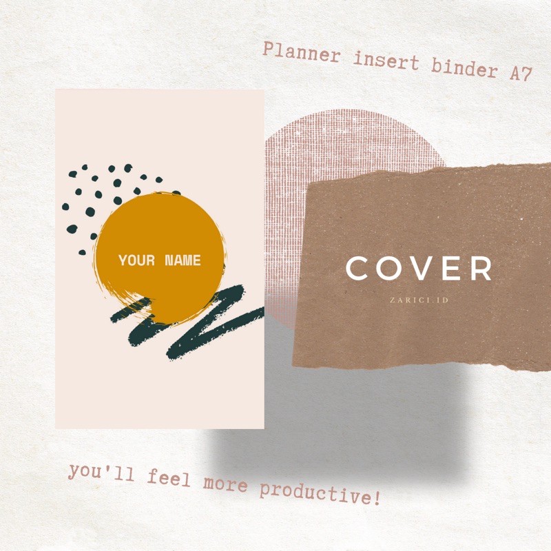 

[PLANNER A7] COVER BINDER
