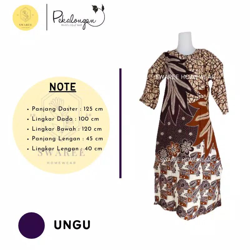 Daster Busui Rayon Batik Pekalongan Baju Batik Wanita Dewasa Kekinian Lengan Panjang