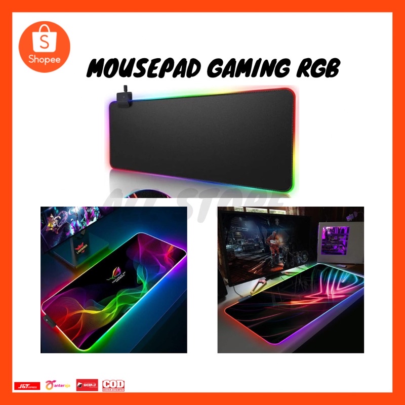 Gaming Mouse Pad XL LED RGB High Precision