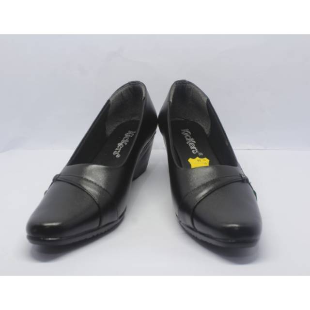 Sepatu kickers - pantofel wanita bahan KULIT ASLI