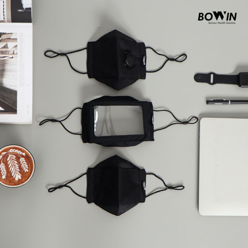 BOWIN Masker Sahabat Tuli Special Edition/Masker Transparan ; Mudah Baca Gerak Bibir