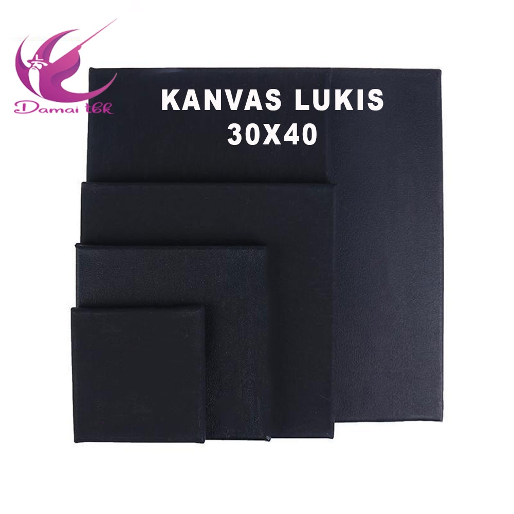 

Kanvas Lukis Hitam 30x40 cm - Black Canvas Board 30x40