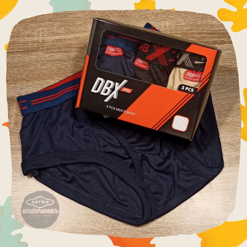 Terlaris [isi 3] CD Celana Dalam Pria DBX Pro Karet Boxer