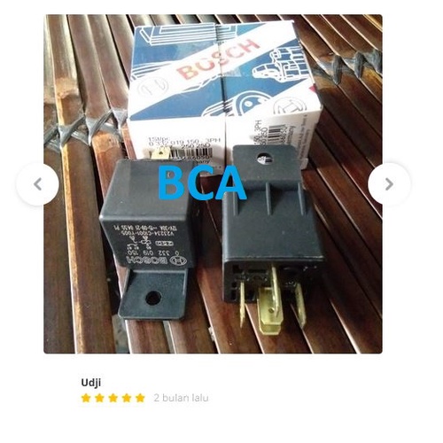 Relay Bosch 5 kaki 12V 30A PART 0 986 AH0 250 ASLI BOSCH RELEY RILEY