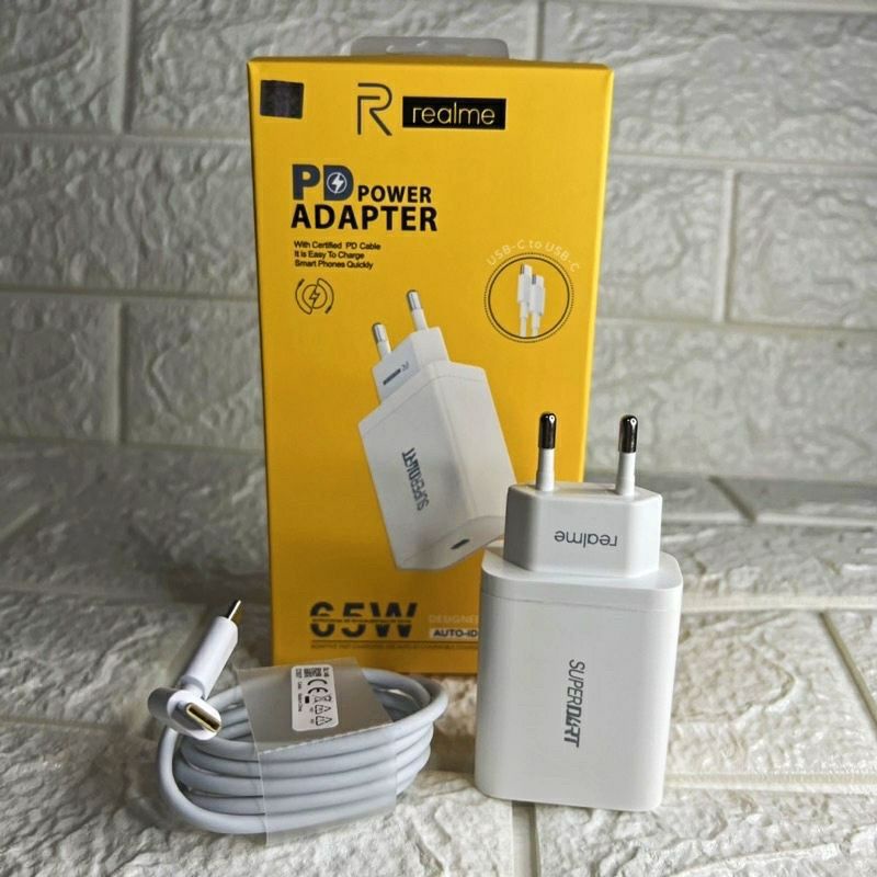 Original Charger Realme 65 watt Type C To C Super Vooc 65W SuperDart Realme X X50 XT X2 7 7i 7 pro 8 pro