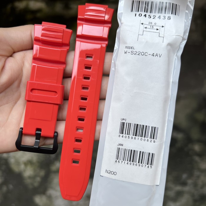 Stra tali jam tangan casio original W-S220C band W S220C