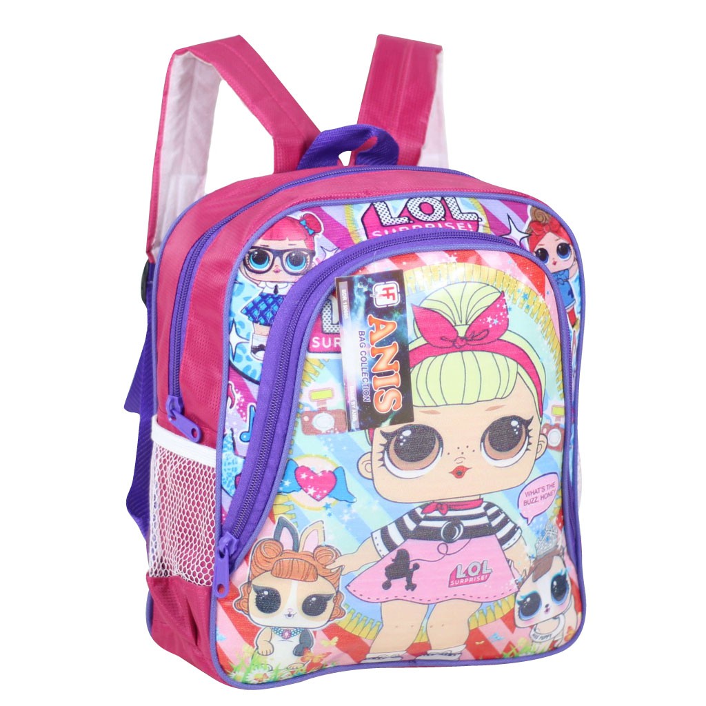 Tas Gendong Perempua Ransel Anak Fashion Kids Tas Bagus Karakter LOL Tas Pink Lucu Cantik