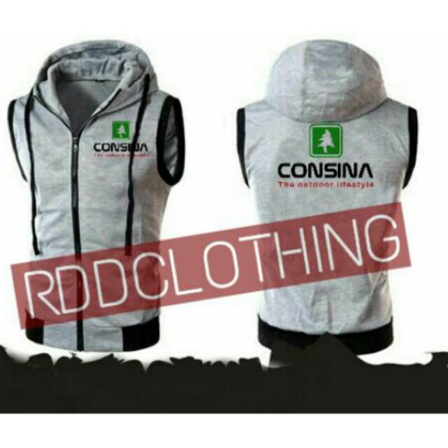 Jaket rompi zipper consina
