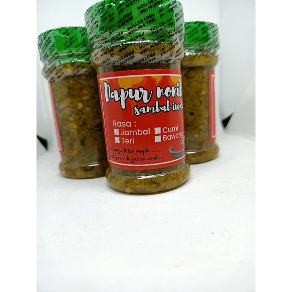 

sambal iwak cabai hijau / sambal kemasan