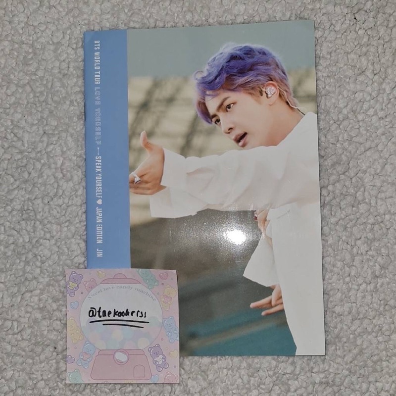 BTS World Tour Love Yourself (LY) - Speak Yourself (SYS) Japan Edition Kim Seokjin (Jin Book)