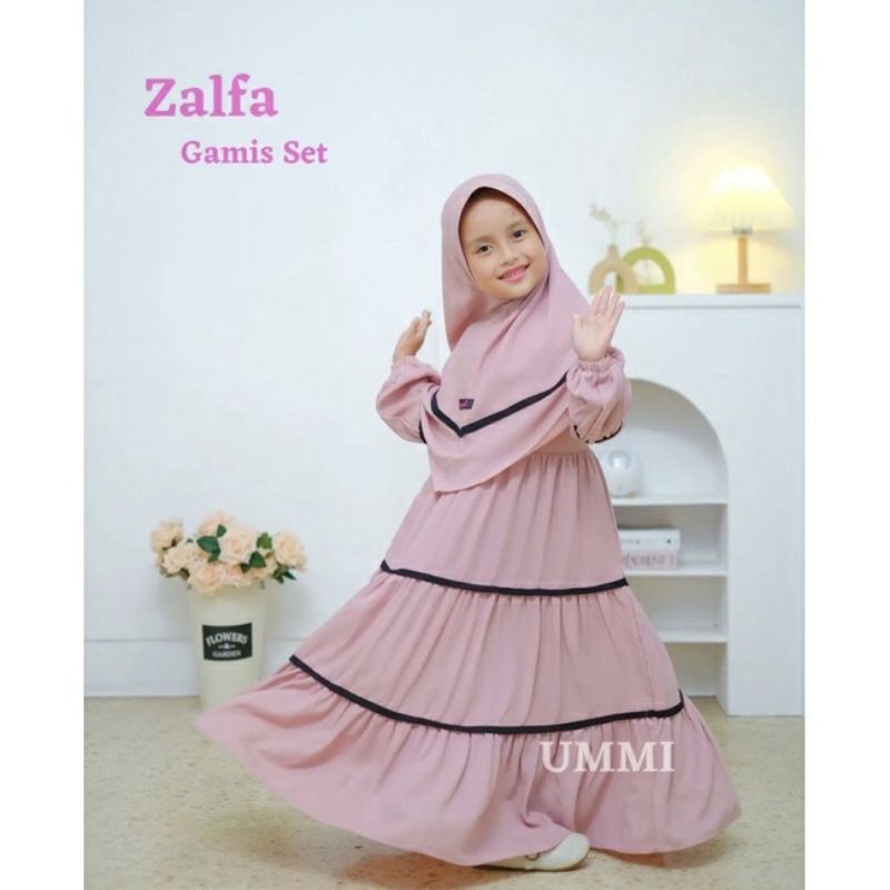 GAMIS ANAK PEREMPUAN SET ZALFA 5-10TAHUN