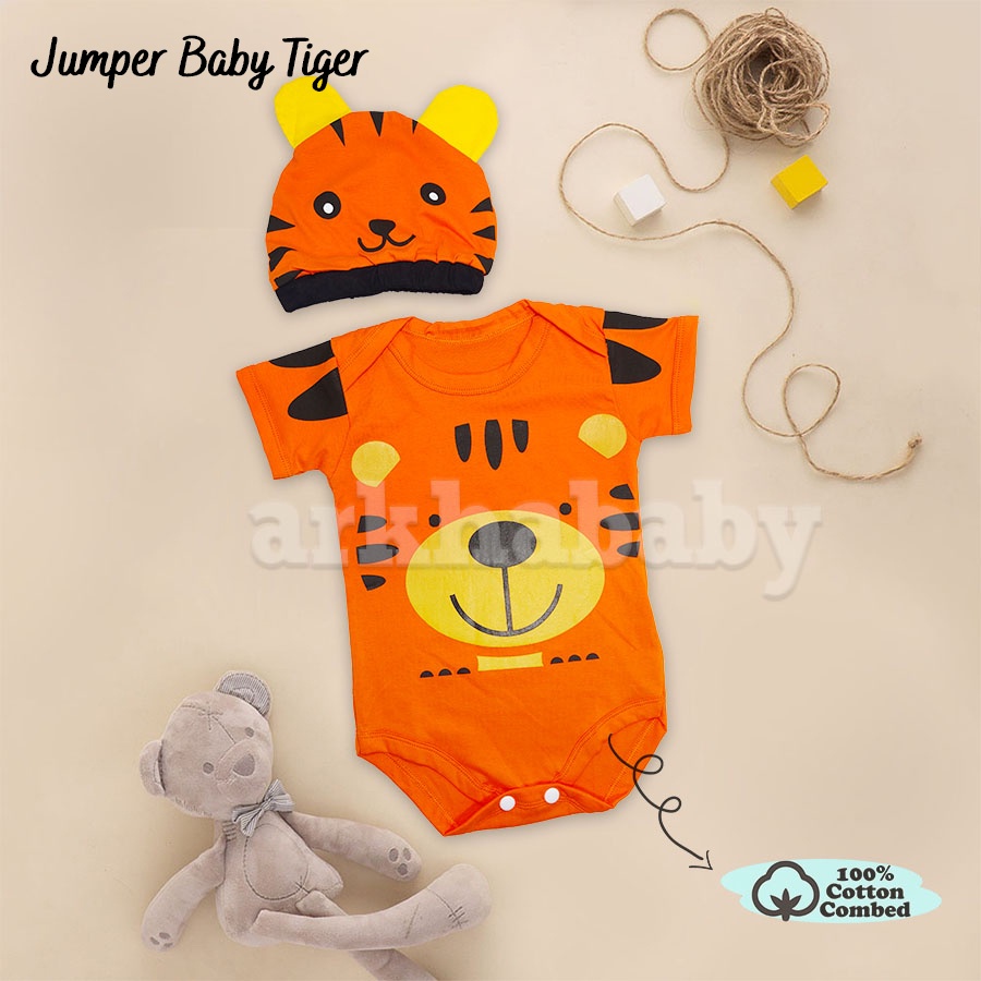 Jumper bayi baju bayi Tiger / jumpsuit baby  tiger