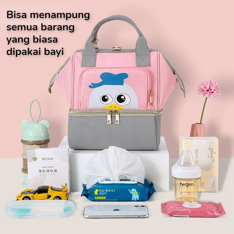 【Debora Mall】2in1 Fashion Cooler Bag Asi / Multifungsi Tas Asi Cooler Bag Dan Tas Bayi / Diaper Bag Ransel / Tas Wanita