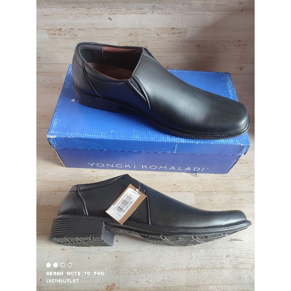 SEPATU PANTOFEL RESMI PRIA / SEPATU RESMI / PANTOFEL HITAM KERJA YONGKI KOMALADI ORIGINAL
