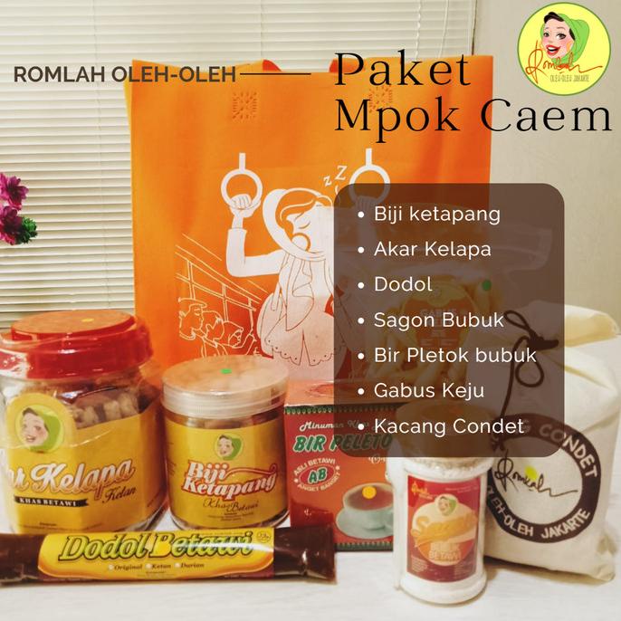 

Oleh-oleh Romlah, Paket Mpok Caem Banget (MCB)