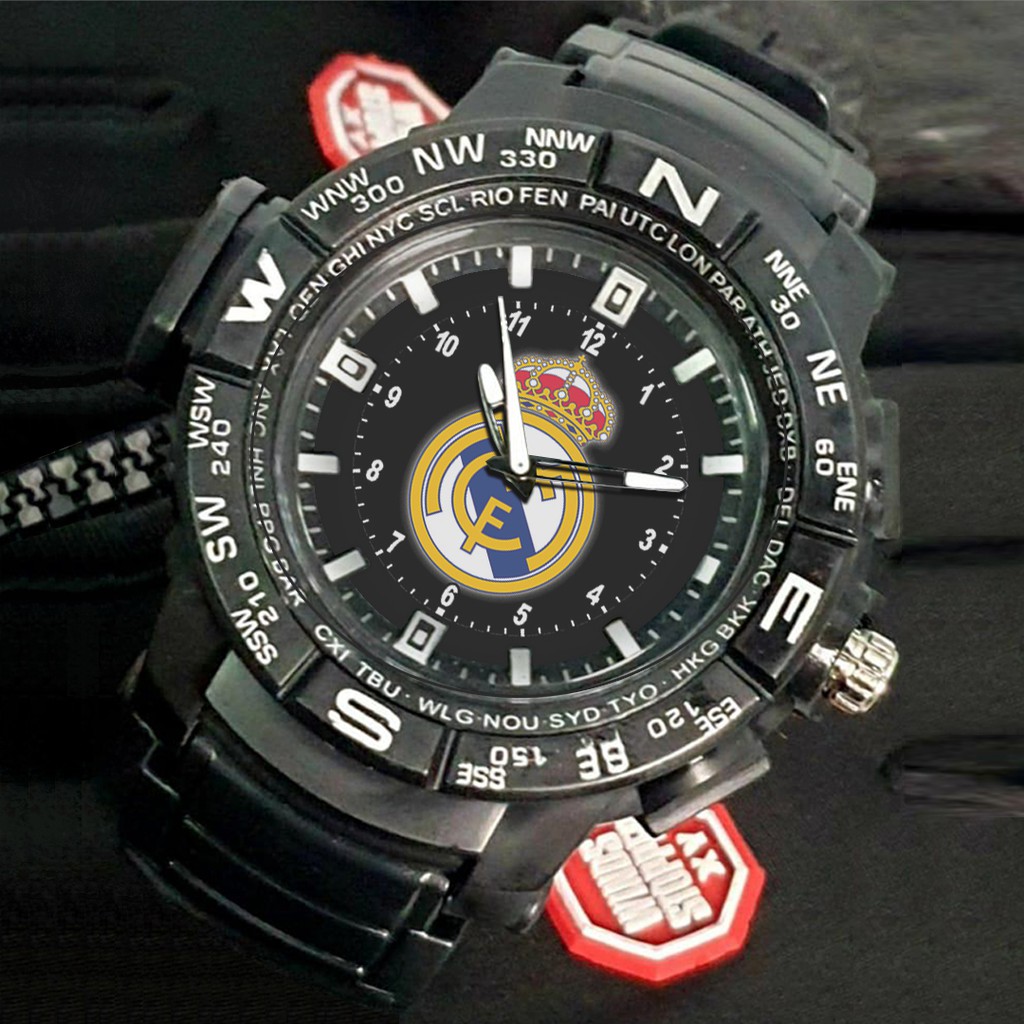 (EXCLUSIVE) Jam Tangan REAL MADRID motif 1 Sport Bagus