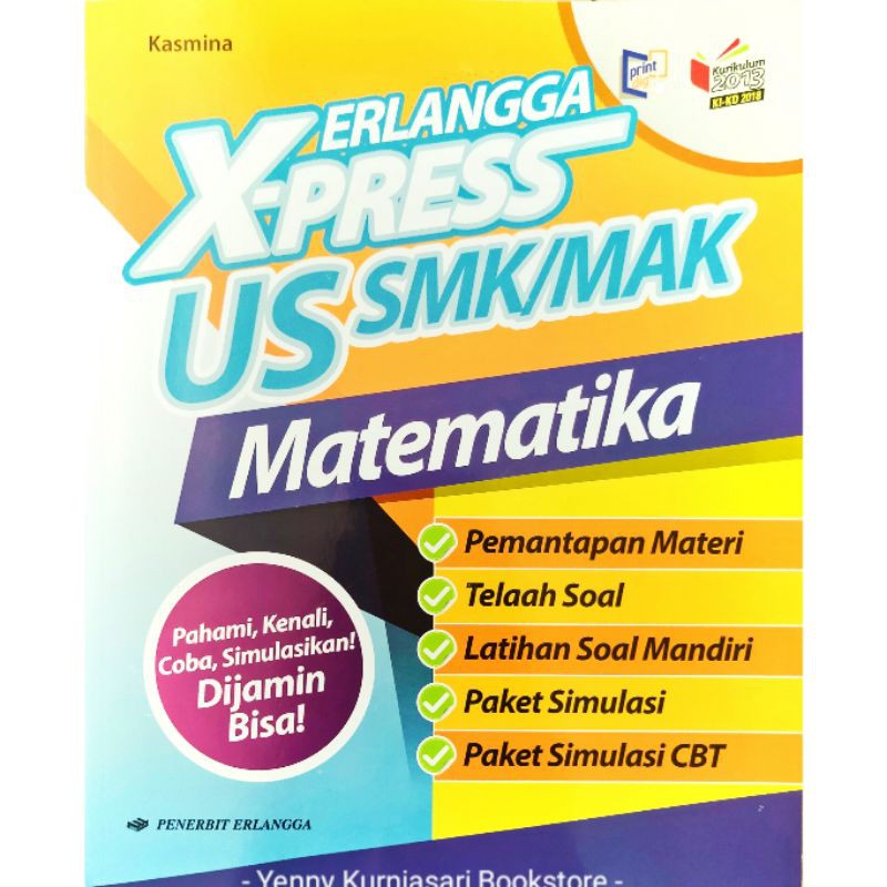Erlangga X-Press UN SMK/MAK 2021-Matematika
