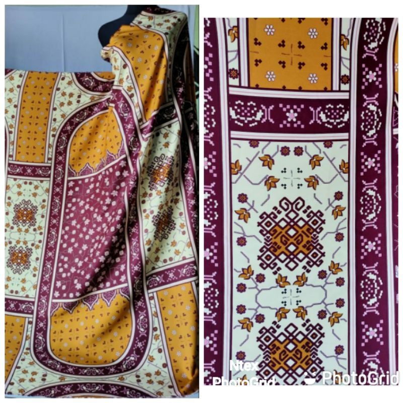 Kain gamis Maxmara Kingdom Mustard (harga setengah meter )