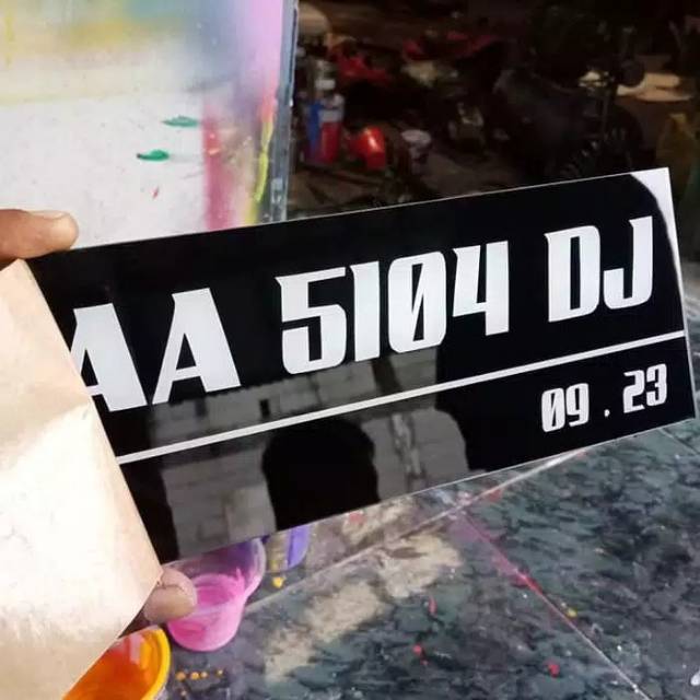 PLAT NOMOR VARIASI MOTOR COSTUM 1 PCS