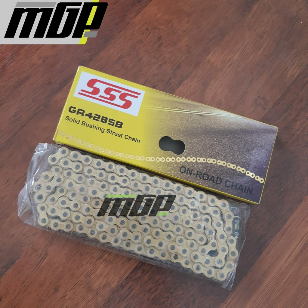 RANTAI SSS GR428SB 428-130SB GOLD ORIGINAL SSS