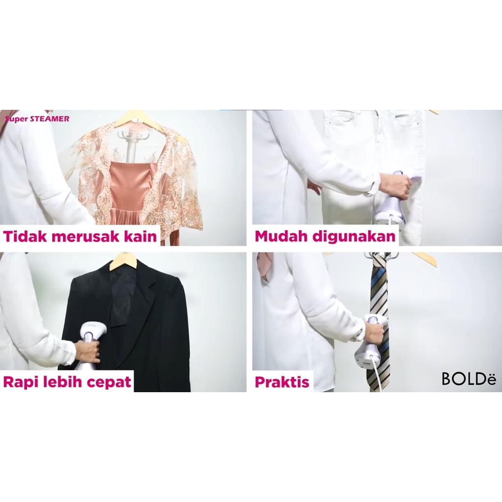 Setrika Uap BOLDe Super Steamer LAVIOLA Gosokan Baju Uap  BOLDe Super Steamer Laviola