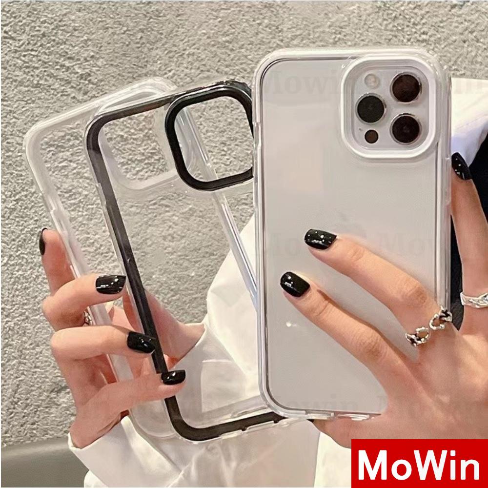 Soft Case Pelindung Layar Kamera Bahan Silikon Akrilik Bening 3 In 1 Dapat Dilepas Untuk Iphone 13 Pro Max 12 Pro Max 11 Pro Max 7 Plus Xr Xs Max