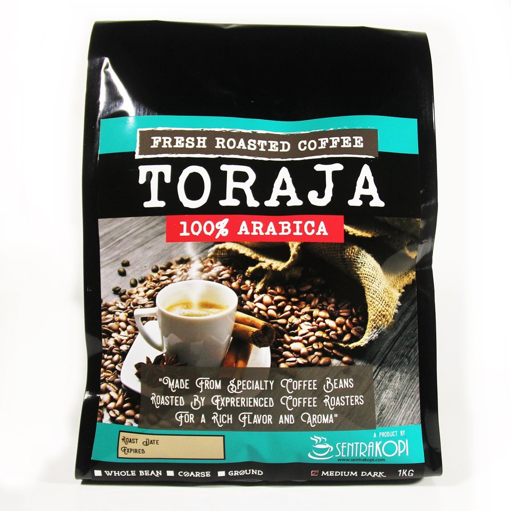 

Kopi Arabika Toraja 1 KG - Bubuk / Biji - Premium Coffee Arabica Espresso Manual Brew SentraKopi 1Kg