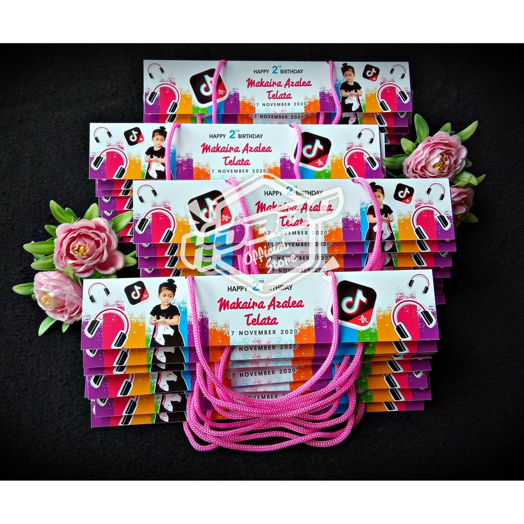 PLASTIK TEBAL Tas Label Snack Ultah - Tas Plastik Ulang Tahun-8