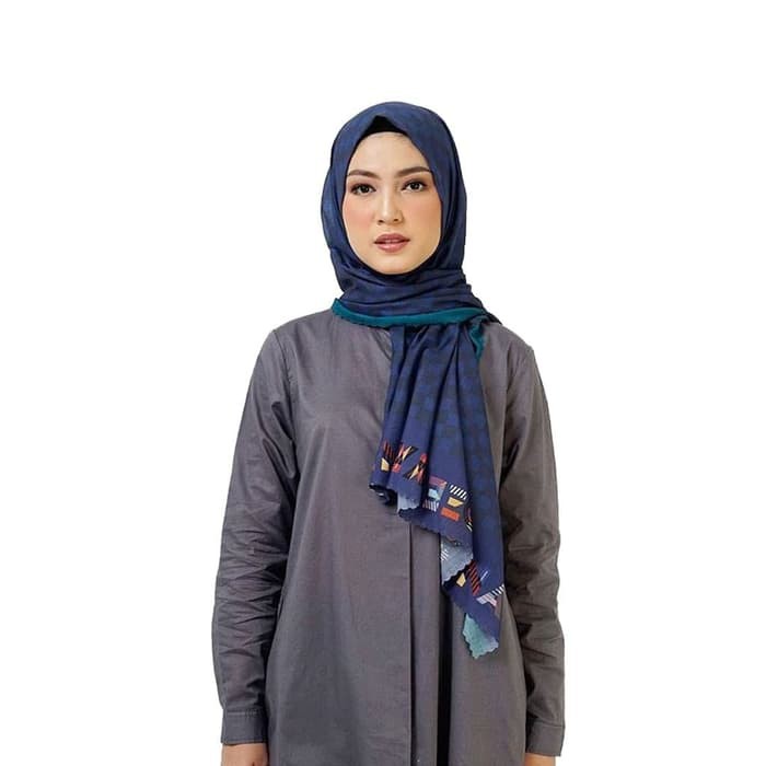 HIJAB DEENAY ZARA NAVY PASHMINA