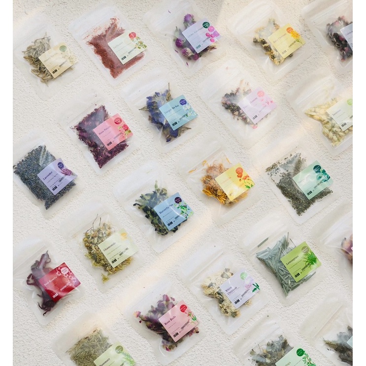 Organic&amp;Joy• Teh bunga kemasan travel/All variant teh bunga size mini/ lavender,chamomile,telang dll