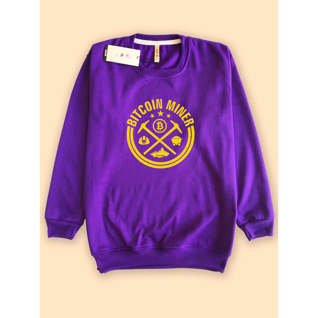 jaket sweater premium bitcoin bit coin koin miner