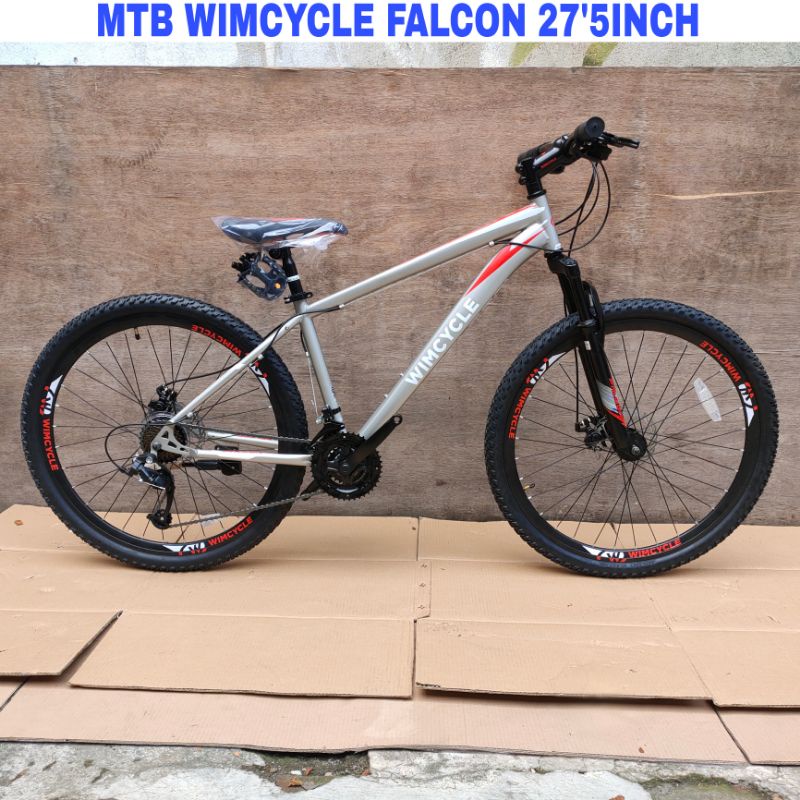 Sepeda Gunung MTB Wimcycle Falcon 27'5Inch 3X8Sp Hi-ten Stell