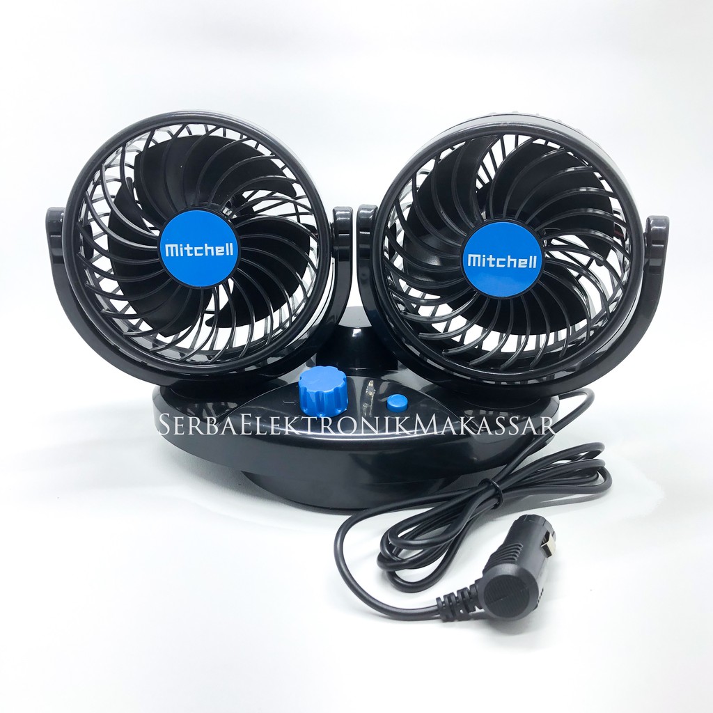 Kipas Mobil Ganda Vehicle Fan Mitchell HX-T515 12Volt HX-T516 24Volt