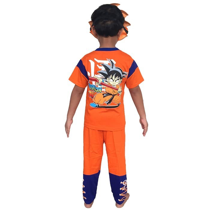 TERBARU
 Baju Anak Kostum Topeng Superhero Son Goku Dragon Ball Dragonball PALING MURAH